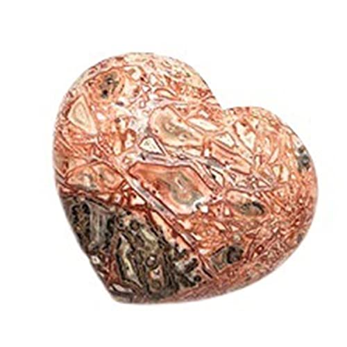 Corazón de jaspe de leopardo rojo mineral raro natural pulido para coleccionistas