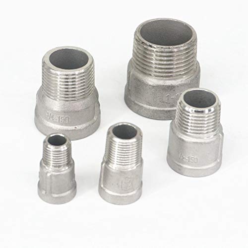 Adaptador BSP de acero inoxidable 304 hembra a macho de 1-1/2 pulgadas para tubería 5