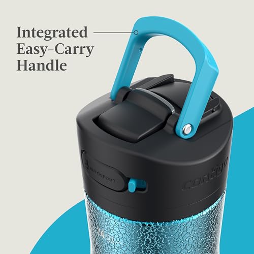Image of Contigo Ashland Chill 2.0 Stainless Steel Water Bottle with AUTOSPOUT Lid, 24 oz, Marlin Ombre