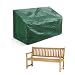 KEPLIN Garden Bench Cover Waterproof – Heavy Duty Patio 3-Seater Furniture Cover | Laminated Polyethylene, Windproof, Anti-UV | Brass Eyelets & Tie Cords | Fits Rattan & Wooden Sets | 90 x 162 x 66cm