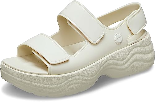 Crocs Women 208183-2Y2 Skyline Sandal, Bone, 36/37 EU