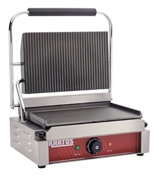 commercial panini press with removable plates
