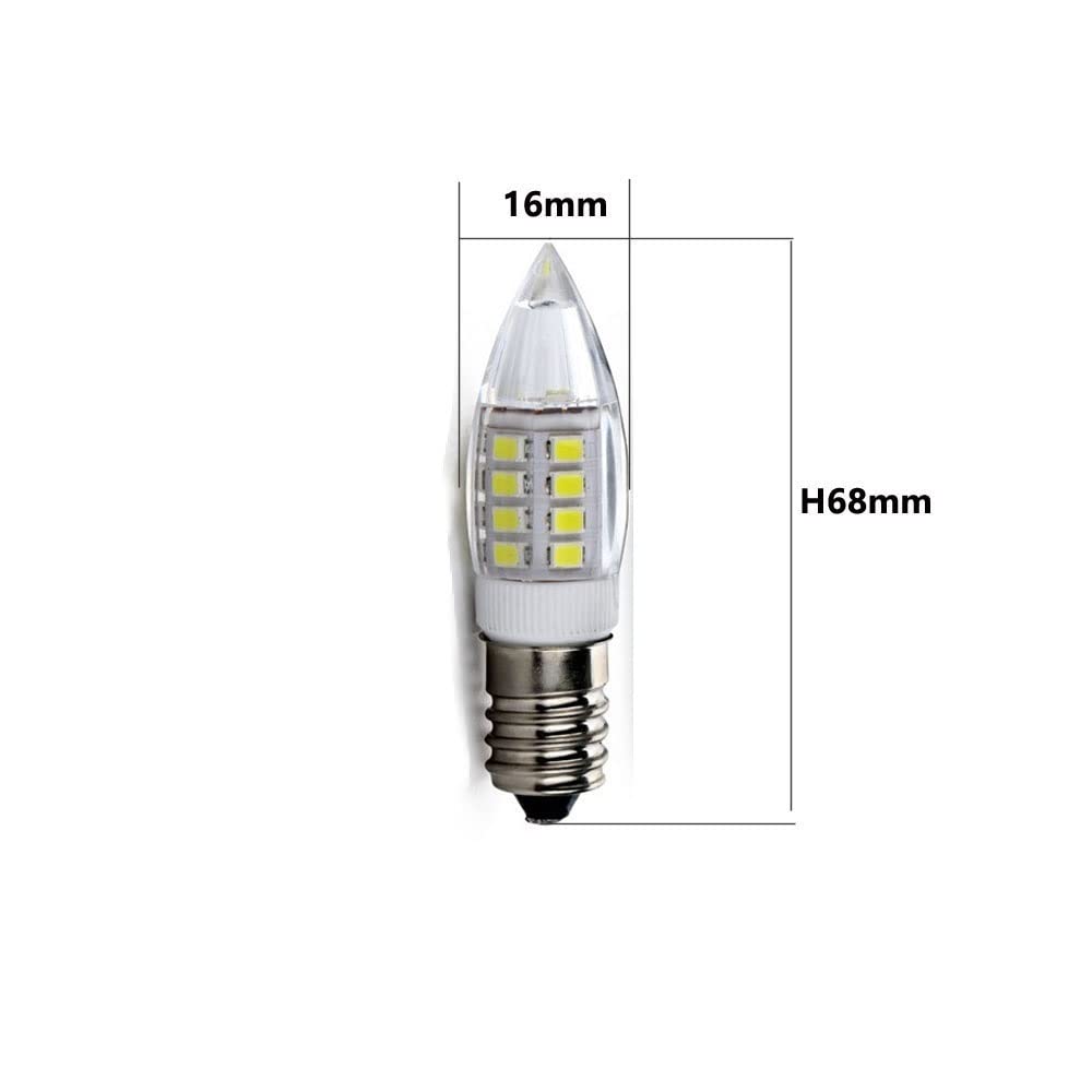 RZL Lighting, Confezione da 50, Lampadine a LED Lampada AC220V 33LED E14 4W Lampada da 360 gradi in cristallo bianco caldo/freddo(Warm White)