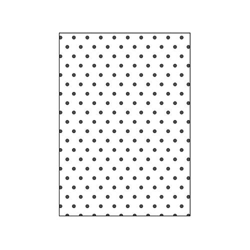 MISS KUTY Carpeta de repujado 2D PUSH Lunares 12,7x17,8cm. Carpetas de relieve, plantillas de repujado de plástico. Para crear texturas en papel, cartulina.