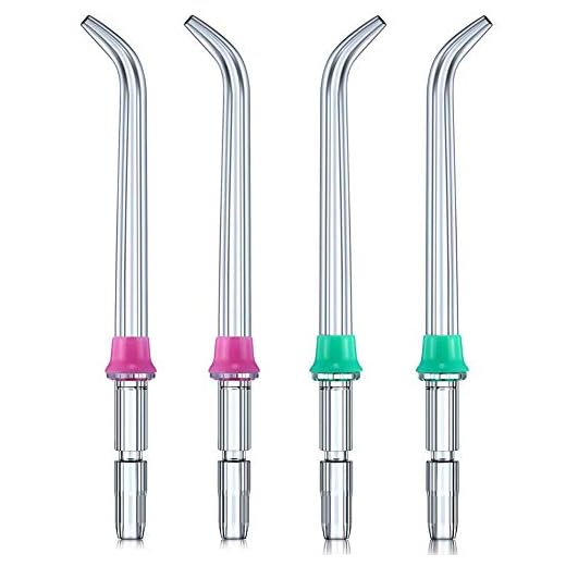 EUFANCE Accesorios de puntas de chorro de repuesto para boquillas de chorro de agua dental para irrigadores bucales Waterpik (como WP-100) / (4 piezas)