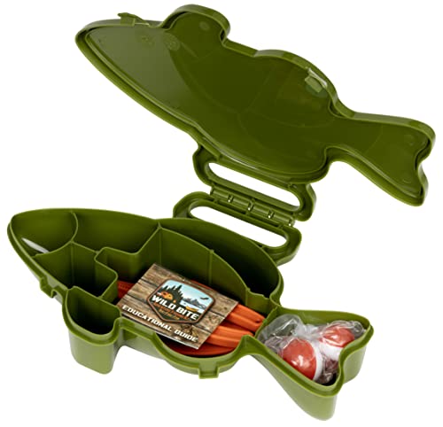 Flambeau Outdoors Wild Bite Fishing Tackle Box Kit | Green/Bass - Tackle Box For Beginners, 25-Piece Multi-Species Tackle Assortment For Catching Bass/Panfish/Trout, Spade And Plier Multi-Tool #TOP2