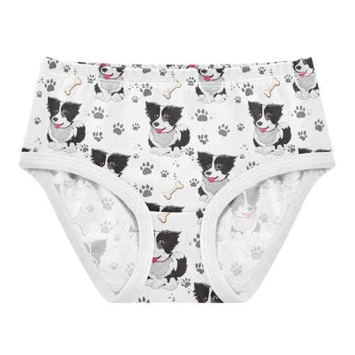 Joisal Designer Toddlers Underwear Floral 2t Cotton Cute Panties Girl Black White Dogs Poses Paw Briefs Kids Undies
