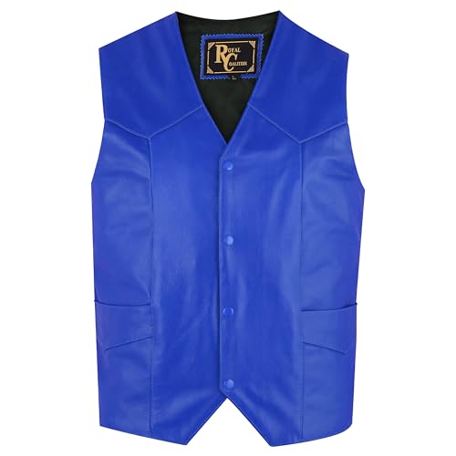 Mens Retro Biker Motorcycle vest Vintage Vests Prumium Cowhide Rider Rocker Cafe Racer Leather vest