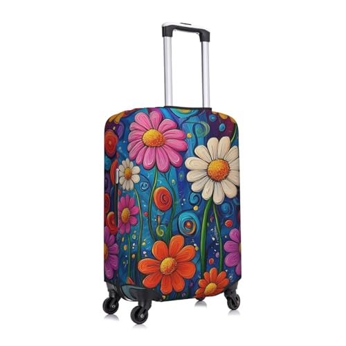 Flower Print Suitcase Covers Protectors, Luggage Covers For 18~32" Suitcase, Accessories Washable Elastic Luggage Protective Cover3