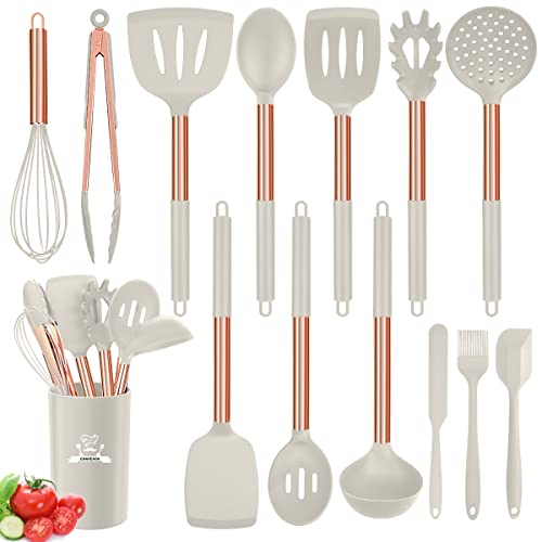 Silicone Cooking Utensil Set, 14pcs Kitchen...