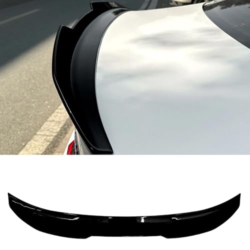 KHK F32 Rear Spoiler, Gloss Black Rear Trunk Spoiler Wings, ABS Material PSM Style Rear Spoiler Wing Lid Fits for 2013-2020 BMW 4-Series F32 Coupe