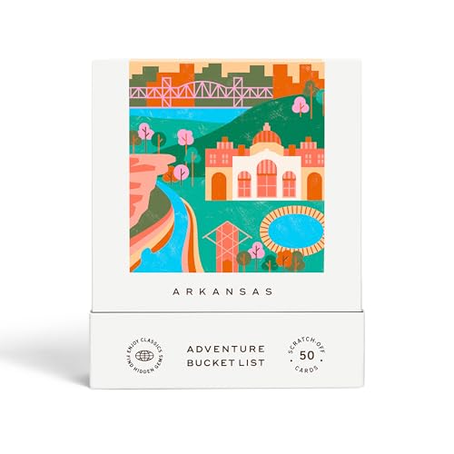 Reach International Outfitters Arkansas Adventure Bucket List: 50 Scratch-Off Cards for Outdoor Activities...