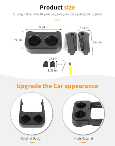 Portavasos trasero para Ford Bronco 2021-2024 4 puertas miniatura 4