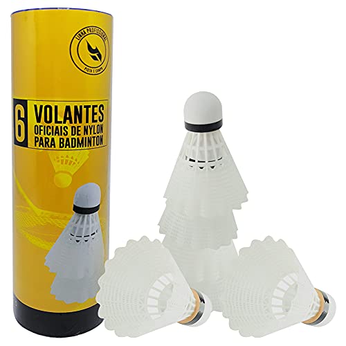 Kit badminton profissional c/raquete fibra carbono + peteca