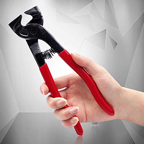 Image of SPEEDWOX 8 Inches Tile Nippers Mosaic Cutter Pliers Ceramic Tiles | Tile Nippers Mosaic Tools, Mosaic Cutter Pliers, Glass Cutter, For Porcelain Glass Mirror Anti-Slip PVC Handle, Red