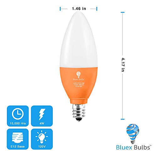 2packbluexledcandleorangelightbulb4w40wattequivalente12baseorangeledorangebulbpartydecorationporchhomelightingholidaylightingchandelierlightbulbscandelabrabulbs  Urban Country Home Decor 2 pack bluex led candle orange light bulb 4w 40watt equivalent e12 base orange led orange bulb party decoration porch home lighting holiday lighting chandelier light bulbs candelabra bulbs  urban country home decor