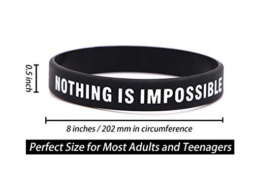 Avec Joie Motivational Rubber Bracelet Inspirational Silicone Wristband For Men And Women #TOP5