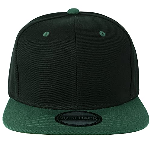 Image of Gelante Plain Blank Flat Brim Adjustable Snapback Baseball Caps Wholesale LOT 12 Pack
