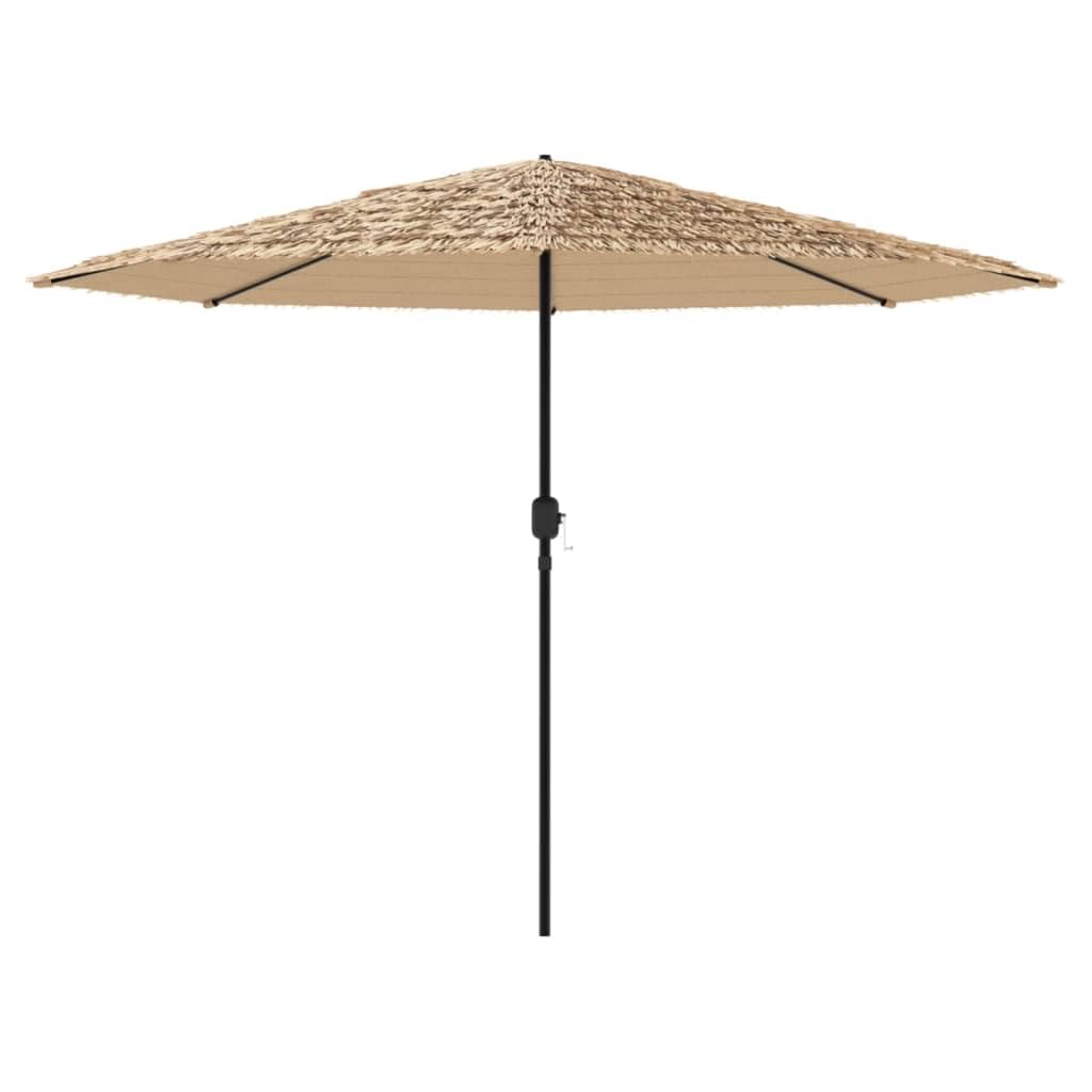 Brązowy parasol ogrodowy 388x388x248 cm