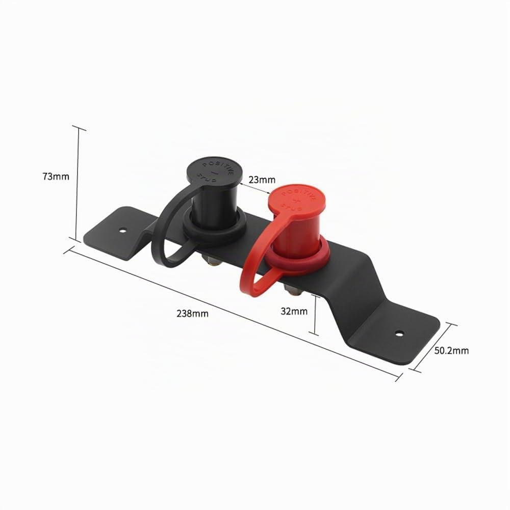 Namvo Kit de relocalisation de bornes génériques Câbles de démarrage de Batterie Support de Montage matériel pour Moteurs Yachts Véhicules Bateaux
