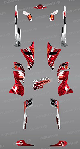Kit décoration Red Pics Polaris 800 Sportsman IDgrafix autocollant