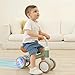Liberry Light Up Baby Balance Bike 1 2 Years, Ride Toys with Adustable Seat for Boys Girls, First Birthday Gift for Toddlers, Green