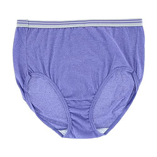 Fit For Me Womens Plus Heather Assorted Brief Underwear, 6 Pack, 11, Assorted #TOP3