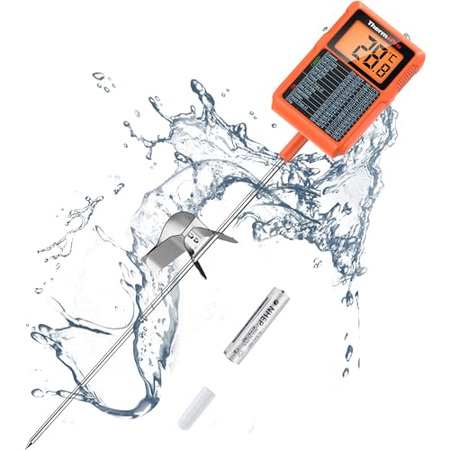Termómetro digital para dulces ThermoPro TP510, resistente al agu...