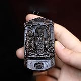 Colgante De Amuleto Budista, Adorno Feng Shui De Madera De Agar, Que Trae Buena Suerte,Acala (fudo myoo)