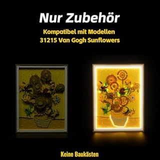 Kit d'éclairage télécommande compatible avec Lego 31215 Vincent van Gogh - Tournesols (pas modèle), kit d'éclairage LED compatible avec Lego Vincent van Gogh - Tournesols 31215 Jouet créatif