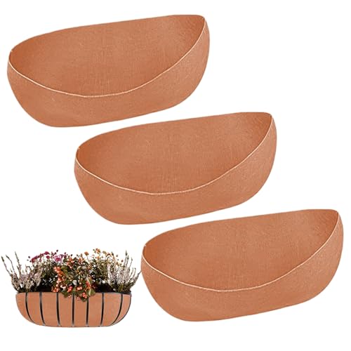 Insertos para macetas, 3 piezas de fieltro para jardinera, alimento de repuesto para plantas exteriores en parques, jardineras, invernaderos