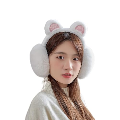 Kids Earmuffs Cute Bear Earmuffs Winter Warm Outdoor Ear Covers Headband Fur Earwarmer