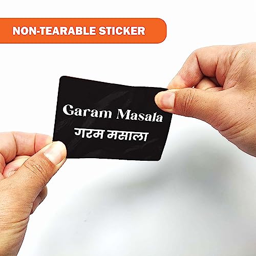 Pack of 150 Waterproof Vinyl Stickers for Mason Jars Glass Bottles, Decals Craft, Kitchen Jar containers Labels Sticker with Marker (2 Inch x 1.5 Inch)