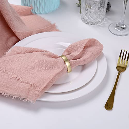 Handmade Cloth Napkins,Delicate Cotton Cloth Napkins With Fringe Set Of 12, Reusable Soft Napkins For Dinner,Party,Weddings,Christmas,Thanksgiving Day,Halloween（Pink）… #TOP2