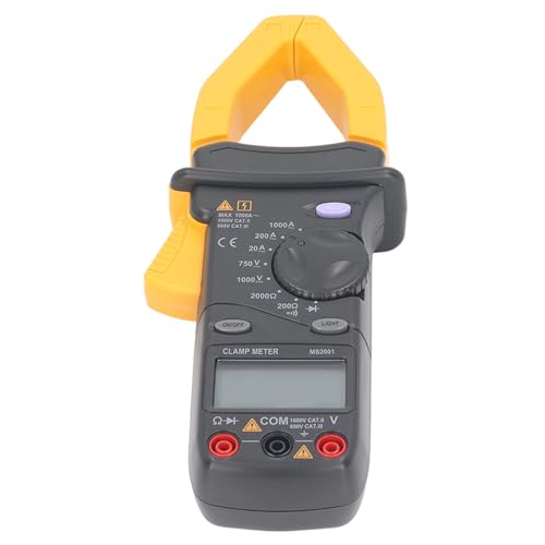 Pinza Amperimétrica Digital con Pantalla LCD Retroiluminada Multímetro para Medición de Corriente AC, Voltaje AC/DC, Resistencias, Diodos y Continuidad miniatura 5