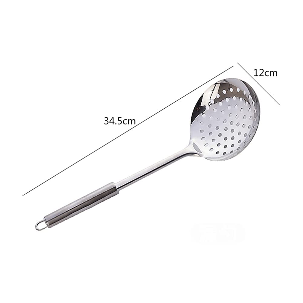 Juego de Utensilios de Cocina de Acero Inoxidable Espátula Mango Resistente al Calor Cuchara de Sopa Pala de Cocina Especial Antiadherente Herramientas de Cocina(
