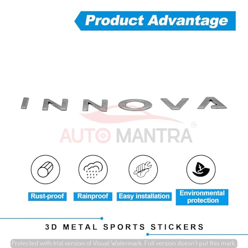 Image of Innova Self Adhesive | Metal Sticker Logo Badge 3D Emblem Car Sticker