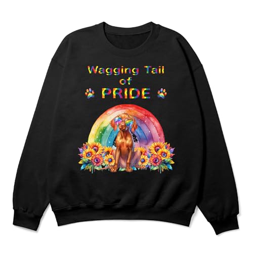 Wagging Tail Dog Celebrates Rainbow Pride Month LGBT LGBTQ+ Adult Youth T-Shirt Hoodie Sweatshirt
