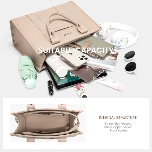 Image of LOVEVOOK Purse for Women Leather Tote Bag Purse and Handbags, Satchel Shoulder Crossbody Top Handle Bags with Zipper