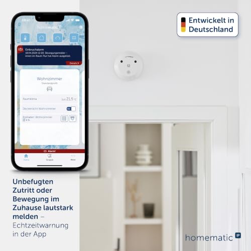 Homematic IP Starter Set Alarm, Smart Home, digitaler Fenstersensor, Bewegungsmelder...