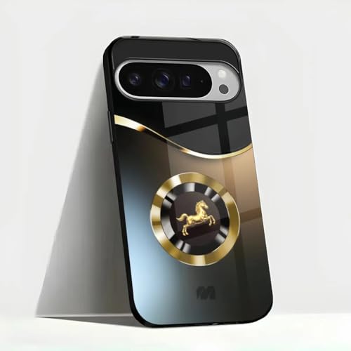 Image of MILLION CASES Crown Reins Spectra Case for Google Pixel 8a, Google Pixel 8a Back Cover Case(2024) - PC | Midnight Black