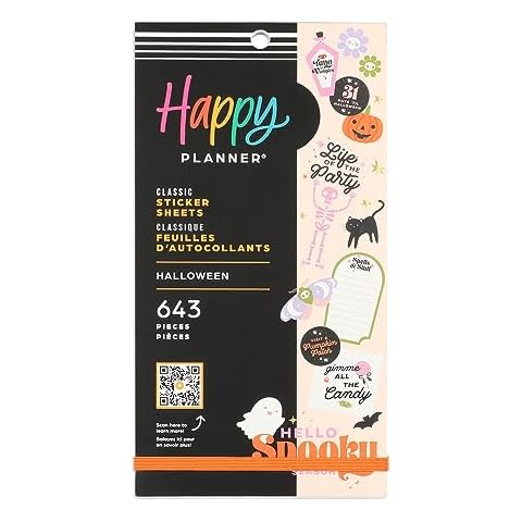 Happy Planner Halloween Sticker Pack, 30 Sheets Cover