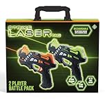 Strike Laser Tag Rechargeable Guns Set - Infrared 2 Multi-Player Pack & Deluxe Carry Case - Laser Tag Game For Kids