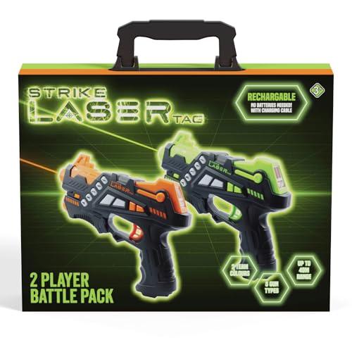 Strike Laser Tag Rechargeable Guns Set - Infrared 2 Multi-Player Pack