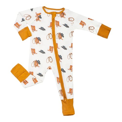 Image of LollyBanks Baby Pajamas, 2-Way Zipper Romper, 95% Viscose Made from Bamboo and 5% Spandex, Baby Sleepers