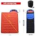 SUYUDD USB Heated Sleeping Bag for Cold Weather Electric Sleeping Bag Ultralight Camping 4 Seasons Sleeping Bag 4 Heating Zones 3 Temperature Adjustable, (190+30)x75cm