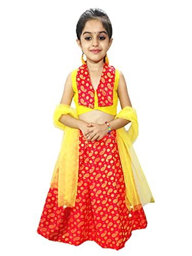 Image of Aglare Girl's Net Readymade Lehenga Choli