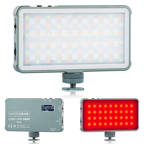 Lampe LED RGB de caméra MOJOGEAR Lumi pour réussir vos vlogs et vidéos YouTube
