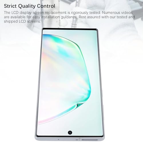 Écran Note 10 LCD argenté résout les problèmes de vitre cassée - 3