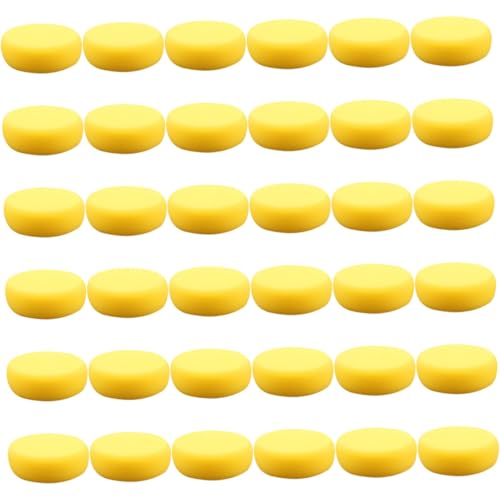 OUNONA 36 piezas Unidades Esponjas Redondas Faciales Multifunción Suaves y Absorbentes para Limpieza Maquillaje y Desmaquillado Reutilizables y Lavables para Cuidado Diario de